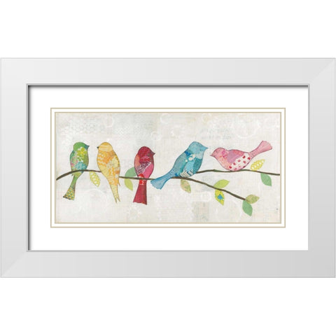 Catching Up I White Modern Wood Framed Art Print with Double Matting by Prahl, Courtney