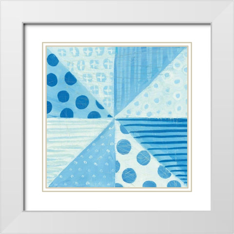 Modern Americana VIII Blue White Modern Wood Framed Art Print with Double Matting by Averinos, Melissa
