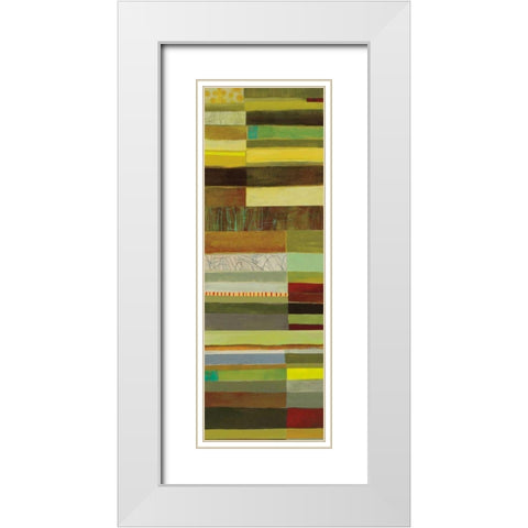 Fields of Color III White Modern Wood Framed Art Print with Double Matting by Davies, Jane