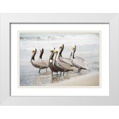 Pacific Cool IV Crop White Modern Wood Framed Art Print with Double Matting by Urquhart, Elizabeth