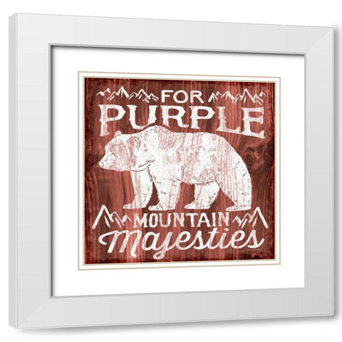America the Beautiful IV White Modern Wood Framed Art Print with Double Matting by Marshall, Laura