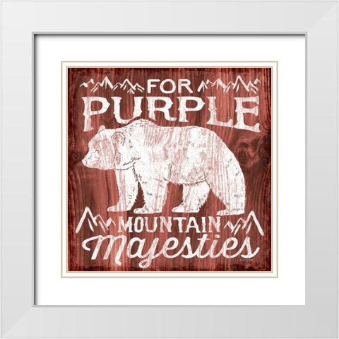 America the Beautiful IV White Modern Wood Framed Art Print with Double Matting by Marshall, Laura