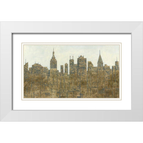 Lavish Skyline White Modern Wood Framed Art Print with Double Matting by Wiens, James