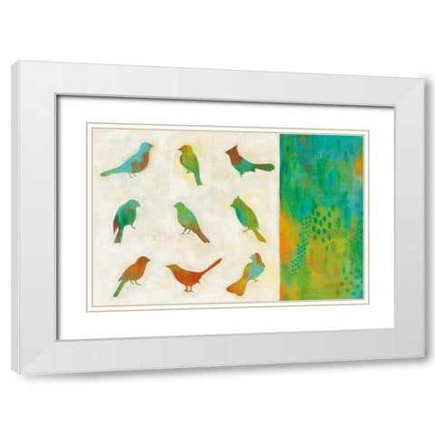 Flight Patterns I Crop White Modern Wood Framed Art Print with Double Matting by Averinos, Melissa