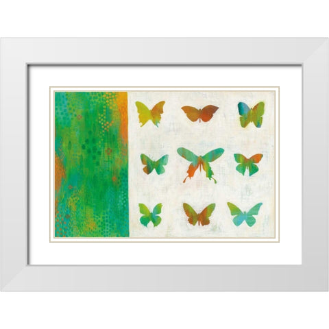 Flight Patterns II Crop White Modern Wood Framed Art Print with Double Matting by Averinos, Melissa