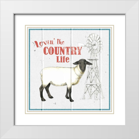 Farm To Table I White Modern Wood Framed Art Print with Double Matting by Grove, Beth