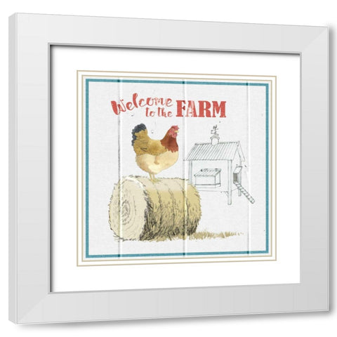 Farm To Table V White Modern Wood Framed Art Print with Double Matting by Grove, Beth