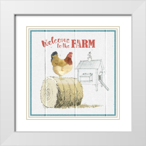 Farm To Table V White Modern Wood Framed Art Print with Double Matting by Grove, Beth