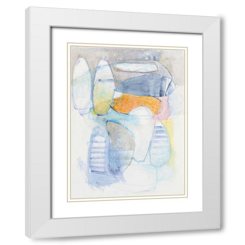 Beneath the Surface I White Modern Wood Framed Art Print with Double Matting by Schick, Mike