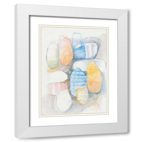 Beneath the Surface II White Modern Wood Framed Art Print with Double Matting by Schick, Mike