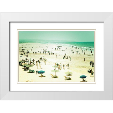 Caravan of Dreams White Modern Wood Framed Art Print with Double Matting by Bevan, Keri
