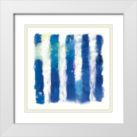 Rhythm and Hue on White White Modern Wood Framed Art Print with Double Matting by Schick, Mike
