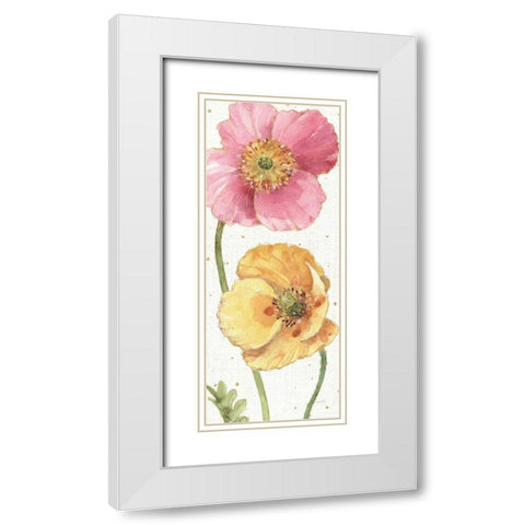 Spring Softies IV White Modern Wood Framed Art Print with Double Matting by Audit, Lisa