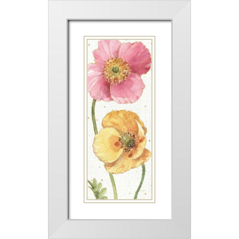 Spring Softies IV White Modern Wood Framed Art Print with Double Matting by Audit, Lisa