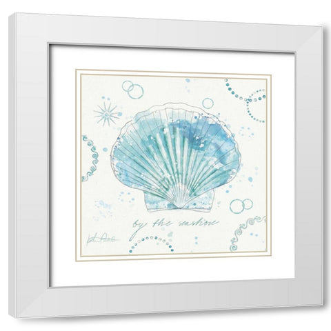 Coastal Splash II White Modern Wood Framed Art Print with Double Matting by Pertiet, Katie