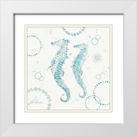Coastal Splash III White Modern Wood Framed Art Print with Double Matting by Pertiet, Katie