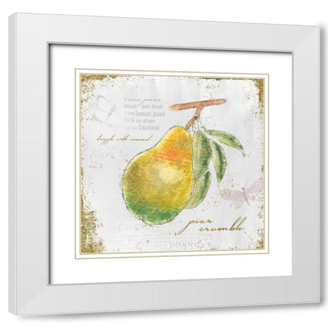 Garden Treasures III White Modern Wood Framed Art Print with Double Matting by Adams, Emily