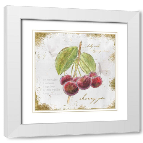 Garden Treasures IV White Modern Wood Framed Art Print with Double Matting by Adams, Emily
