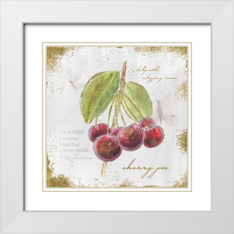 Garden Treasures IV White Modern Wood Framed Art Print with Double Matting by Adams, Emily