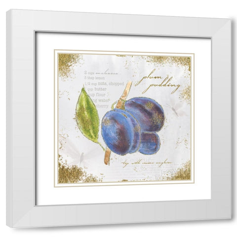 Garden Treasures VI White Modern Wood Framed Art Print with Double Matting by Adams, Emily