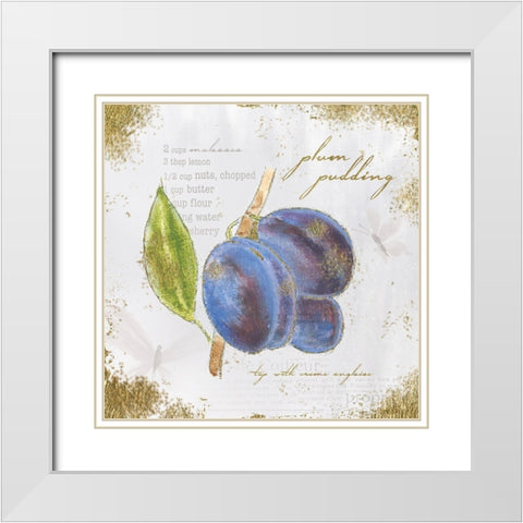 Garden Treasures VI White Modern Wood Framed Art Print with Double Matting by Adams, Emily