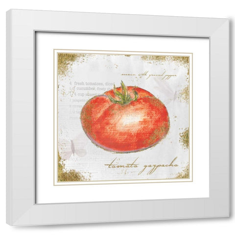 Garden Treasures VII White Modern Wood Framed Art Print with Double Matting by Adams, Emily