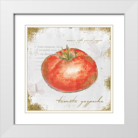 Garden Treasures VII White Modern Wood Framed Art Print with Double Matting by Adams, Emily