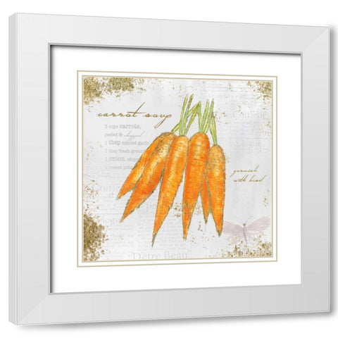 Garden Treasures VIII White Modern Wood Framed Art Print with Double Matting by Adams, Emily