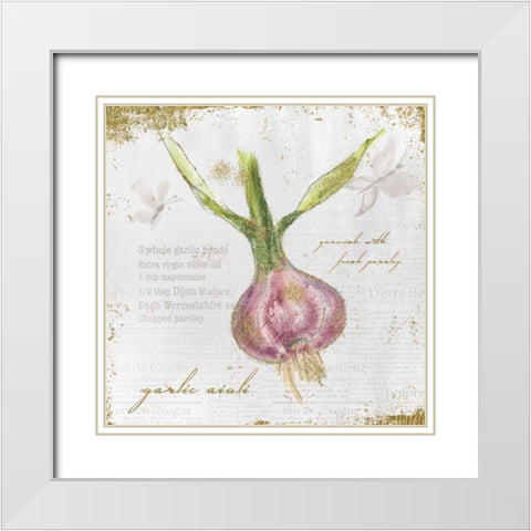Garden Treasures XI White Modern Wood Framed Art Print with Double Matting by Adams, Emily