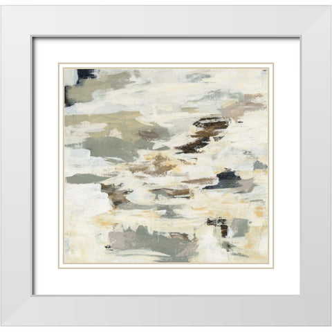 Steps on Stones I White Modern Wood Framed Art Print with Double Matting by Vassileva, Silvia