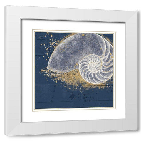 Calm Seas IX no Words White Modern Wood Framed Art Print with Double Matting by Penner, Janelle