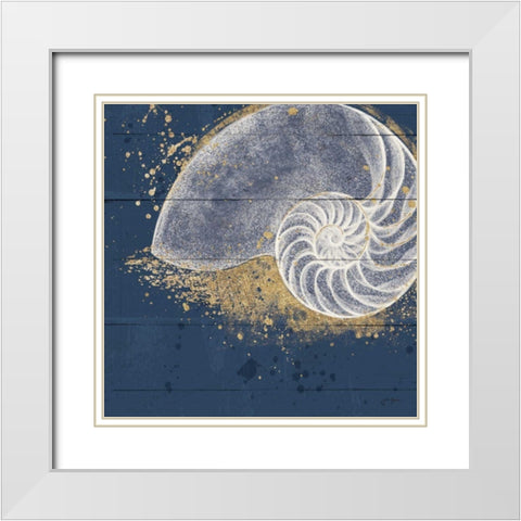 Calm Seas IX no Words White Modern Wood Framed Art Print with Double Matting by Penner, Janelle