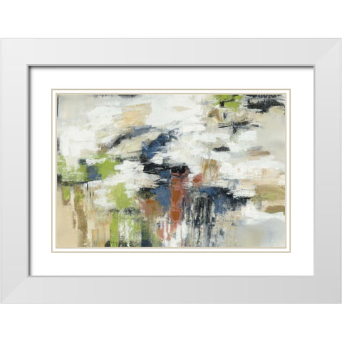 Highline View White Modern Wood Framed Art Print with Double Matting by Vassileva, Silvia