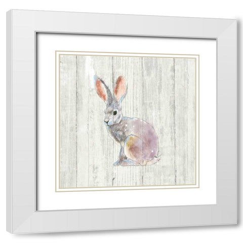 Into the Woods I no Border on Barn Board White Modern Wood Framed Art Print with Double Matting by Adams, Emily