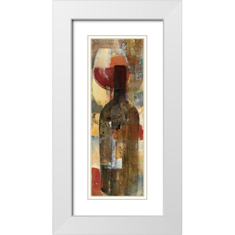 Festa II v2 White Modern Wood Framed Art Print with Double Matting by Hristova, Albena