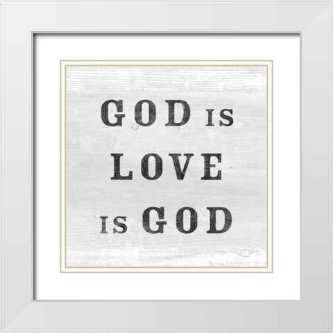 Signs of Faith II White Modern Wood Framed Art Print with Double Matting by Schlabach, Sue