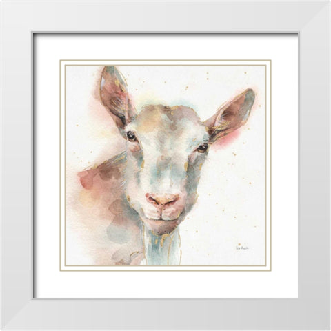 Farm Friends I White Modern Wood Framed Art Print with Double Matting by Audit, Lisa