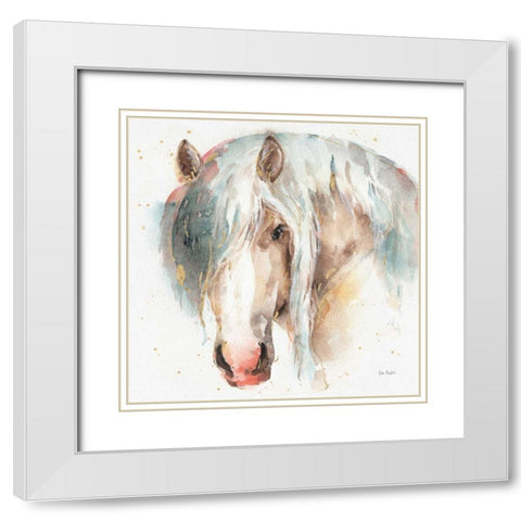 Farm Friends VI White Modern Wood Framed Art Print with Double Matting by Audit, Lisa