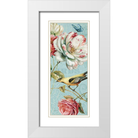 Spring Romance I White Modern Wood Framed Art Print with Double Matting by Audit, Lisa