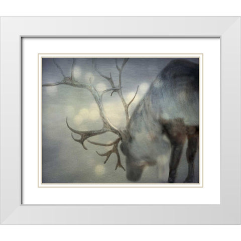 If On A Winters Night White Modern Wood Framed Art Print with Double Matting by Bevan, Keri