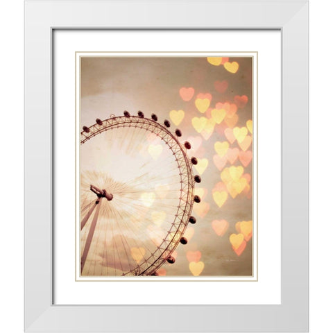 In Love with London Crop White Modern Wood Framed Art Print with Double Matting by Bevan, Keri