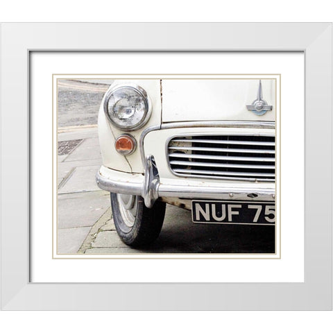 London Traveller White Modern Wood Framed Art Print with Double Matting by Bevan, Keri