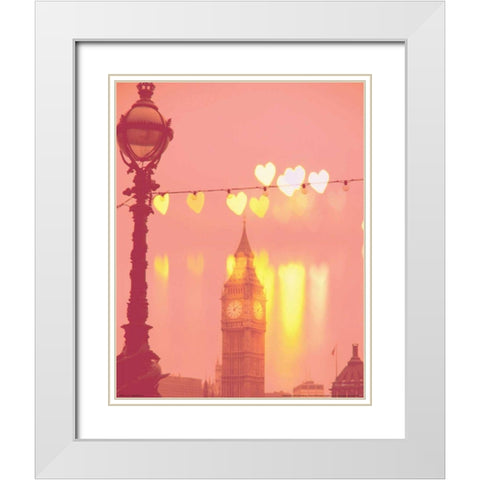 Night Rainbow White Modern Wood Framed Art Print with Double Matting by Bevan, Keri