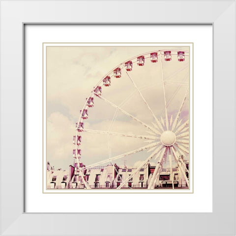 Paris Parfait White Modern Wood Framed Art Print with Double Matting by Bevan, Keri