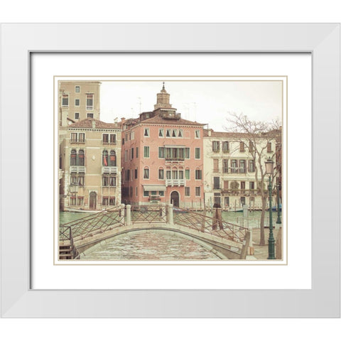 Sunday Morning in Venice White Modern Wood Framed Art Print with Double Matting by Bevan, Keri