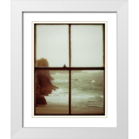 The Mermaids Song White Modern Wood Framed Art Print with Double Matting by Bevan, Keri