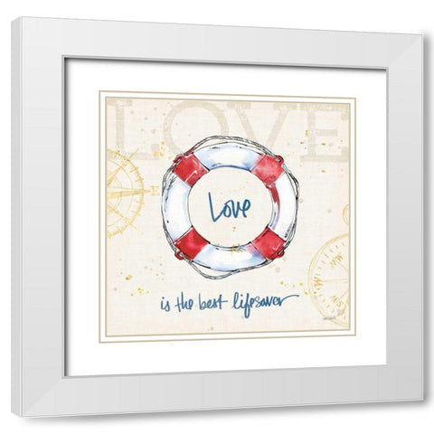 Coastal Life IV White Modern Wood Framed Art Print with Double Matting by Tavoletti, Anne