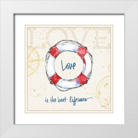 Coastal Life IV White Modern Wood Framed Art Print with Double Matting by Tavoletti, Anne