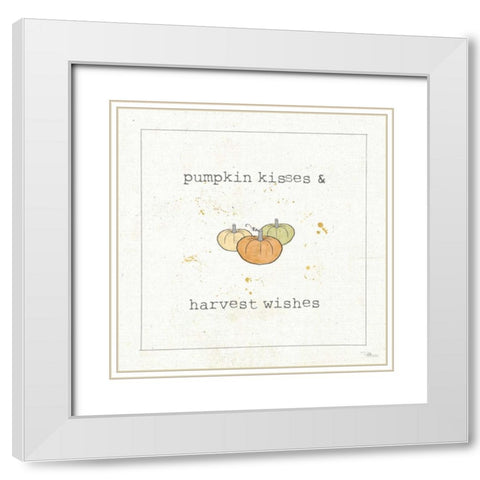 Harvest Cuties III White Modern Wood Framed Art Print with Double Matting by Pela Studio