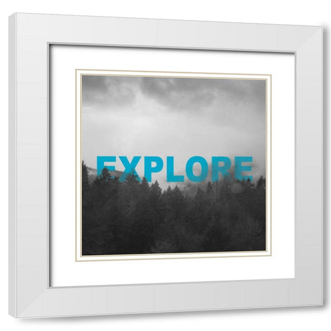Bold Adventures II White Modern Wood Framed Art Print with Double Matting by Marshall, Laura